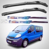 Cumpara ieftin Ștergătoare Opel Vivaro Bus L1H1 (2001&ndash;2006) Hibrid | Set față &ndash; TeamCar&reg;