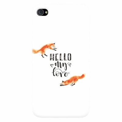 Husa silicon pentru Apple Iphone 4 / 4S, Hello My Love foto