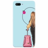 Husa silicon pentru Xiaomi Mi 8 Lite, Travel Girl