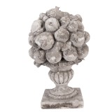 Decoratiune Fructe polirasina gri 21x20x32 cm