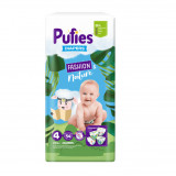 Scutece Pufies Maxi Pack Fashion &amp; Nature, 9-14 kg, 4 Maxi, 54 buc, Pufies