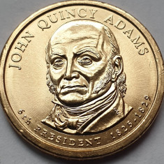 1 Dollar 2008 USA, John Quincy Adams, 6th President, unc, litera P/D