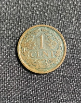 Moneda 1 cent 1916 Olanda foto