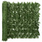 vidaXL Paravan de balcon, frunze verde &icirc;nchis, 400x75 cm