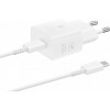 Incarcator Retea Cu Cablu USB-C Samsung, 25W, 3A, 1 x USB-C, Alb EP-T2510XWEGEU