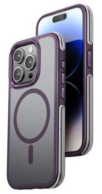 Husa de protectie din silicon Hoco Airbag Magnetic Case pentru iPhone 15 Plus - Mov foto