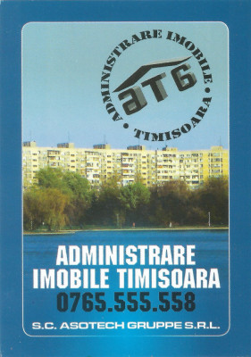 Romania, S.C. Asotech Gruppe S.R.L., Timisoara, calendar de buzunar, 2014 foto