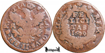 1699 RC, 1 Grano - Carol al II-lea - Regatul Siciliei foto
