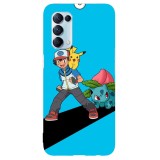 Husa compatibila cu Oppo A54 5G model Pokemon Gotta catch them all, Silicon, TPU, Viceversa, Transparent, Carcasa