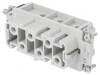 Conector dreptunghiular mamă 400V 41A 6 pini 6 PE