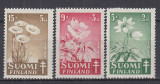 SUOMI FINLANDA 1949 FLORA SERIE MNH, Nestampilat
