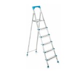 Cumpara ieftin Scara otel 6 trepte, 5+1, 123cm, 120kg, 6,4kg, pliabila, M5.1S