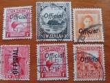 6NOUA ZEELANDA-1936-''Timbru oficialr''-6 val.stampilate-MNH-Vezi-Scan