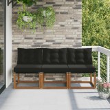 vidaXL 3 Bucată Canapea centrală pentru exterior 900611