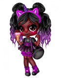 Cumpara ieftin Sticker decorativ Girl Unicorn, Mov, 85 cm, 1233ST-6, Oem