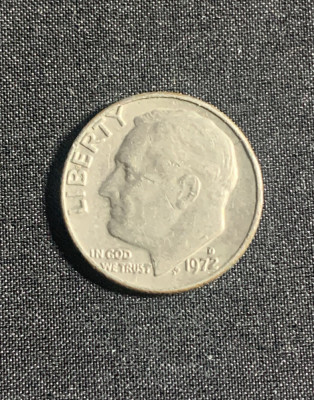 Moneda One Dime 1972 USA foto
