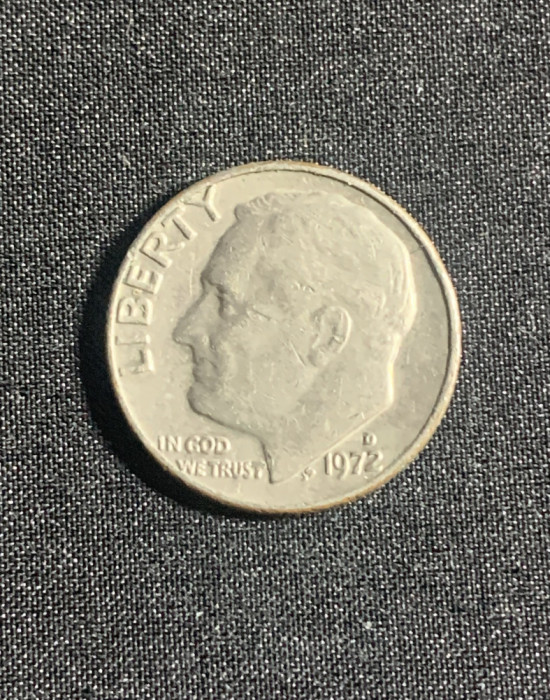 Moneda One Dime 1972 USA