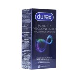 Prezervative Durex Pleasure Prolonged, regular fit, efect de intarziere ejaculare, 56 mm, 1 cutie x 12 buc