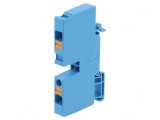 Conector de Șine 6mm&sup2; 2 Borne Albastru 9mm