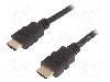 Cablu HDMI - HDMI, din ambele par&amp;#355;i, HDMI mufa, 1.5m, negru, QOLTEC - 50408