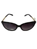 Ochelari de soare dama, UV400, Plastic, Negru, Oem