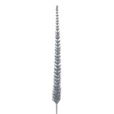 Ramură Decorativă Crăciun, Chiparos, 41cm, Culoare Argintie, Glitter, Oem
