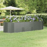 VidaXL Strat &icirc;nălțat grădină 322x100x68 cm oțel vopsit electrostatic
