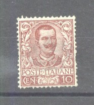 Italy 1901 Definitives King Viktor Emanuel III 10C Mi.77 Sassone 71 MNG AM.245