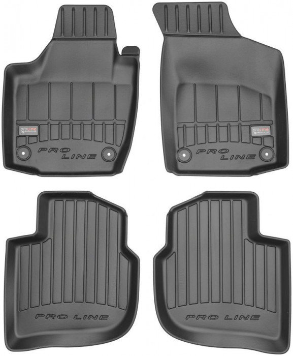 Set Covorase Auto Cauciuc Negro Skoda Rapid 2012&rarr; Pro Line Tip Tavita 3D 3D407480