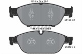 Set placute frana TEXTAR 2515802