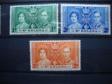 ST. HELENA 1937 SERIE INCORONAREA GEORGE VI MH, Nestampilat