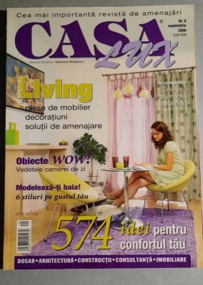 Revista CASA LUX nr 9 din septembrie 2006 foto