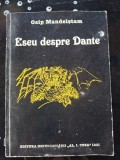 Eseu despre Dante- Osip Mandelstam