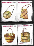 B0366 - Mozambic 1995 - Arta populara 4v neuzat,perfecta stare, Nestampilat