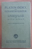 Otto Apelt - Platon - Index als Gesamtregister