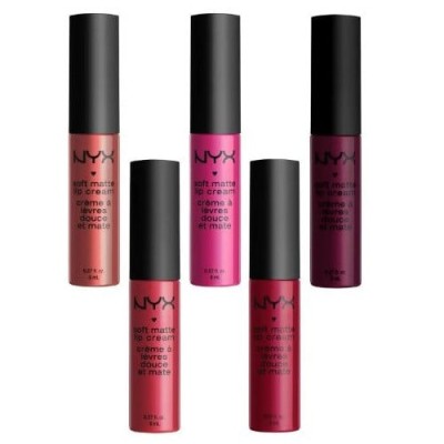 Set 5 rujuri de buze, NYX, Diamond Ice Soft Matte Vault foto