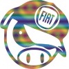Sticker Auto , zFiat Pig, , Autocolant Personalizat Rezistent