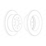 Disc frana Jurid 562526JC, parte montare : punte spate