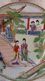 Farfurie cu patru personaje feminine Portelan picta China