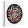 Tablou canvas cerc mandala forme geometrice, multicolor 1339 Tablou canvas pe panza CU RAMA 40x40 cm