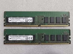 Kit memorie RAM desktop Micron 16GB (2 X 8GB) PC4-19200 DDR4 2400MHz CL17