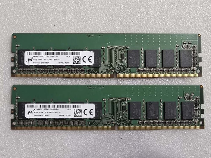 Kit memorie RAM desktop Micron 16GB (2 X 8GB) PC4-19200 DDR4 2400MHz CL17