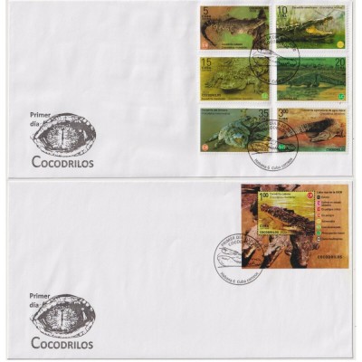 CUBA 2020 FAUNA CROCODILI FDC foto