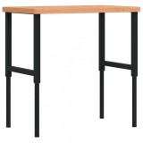 Cumpara ieftin Banc de lucru 100x60x(73-99,5) cm lemn masiv fag dreptunghiular