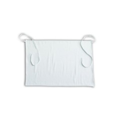 Sort bumbac pentru bucatarie, culoare alba - fara bretele (70x50 cm)