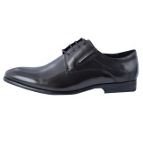 Pantofi barbati, din piele naturala, marca Eldemas, 550-027S-01-24, negru