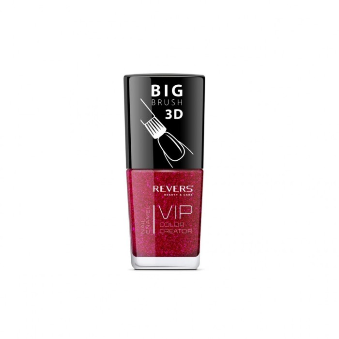 Lac de unghii Vip, 3D, Revers, nuante texturate, 12 ml, Nr 092, rosu