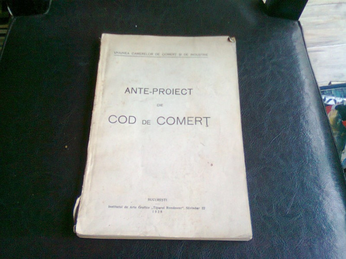 ANTE PROIECT DE COD DE COMERT