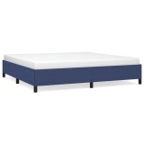 Cumpara ieftin Cadru de pat fara saltea, albastru, 200x200 cm, textil