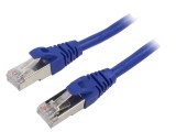 Cablul patch F/UTP 6 litat Cu PVC albastru 3m 26AWG